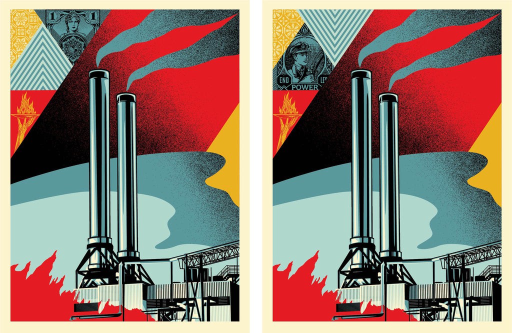 Shepard Fairey (Obey), Factory Stacks Set Shepard Fairey (Obey), Factory Stacks Set