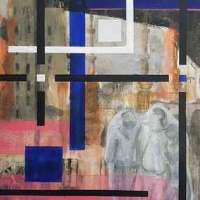 Painting, From the Ashes (Gaza City), J. Kesín