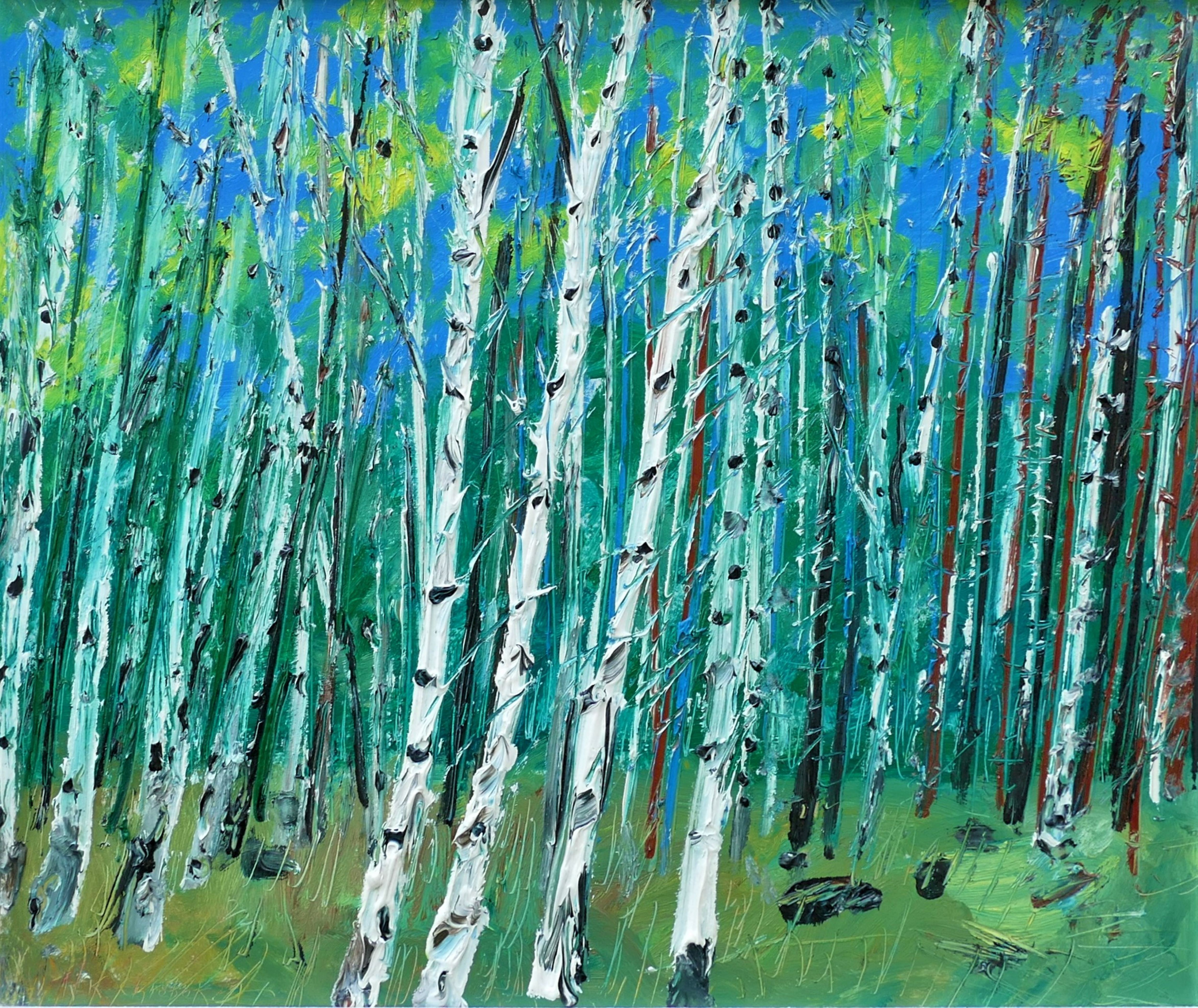Karl-Karol Chrobok, Birch grove in Bierun Karl-Karol Chrobok, Birch grove in Bierun