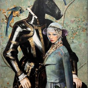 Painting, Unicorn and his partner, Igor Skaletsky