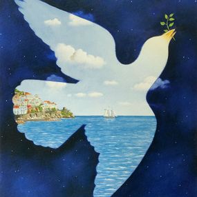 Drucke, Dove of peace, Rafal Olbinski