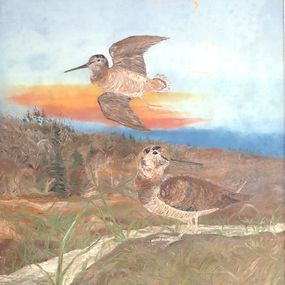 Painting, Birds, Jean Pierre Gouysse