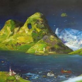 Gemälde, House made world 4, Tianbing Li
