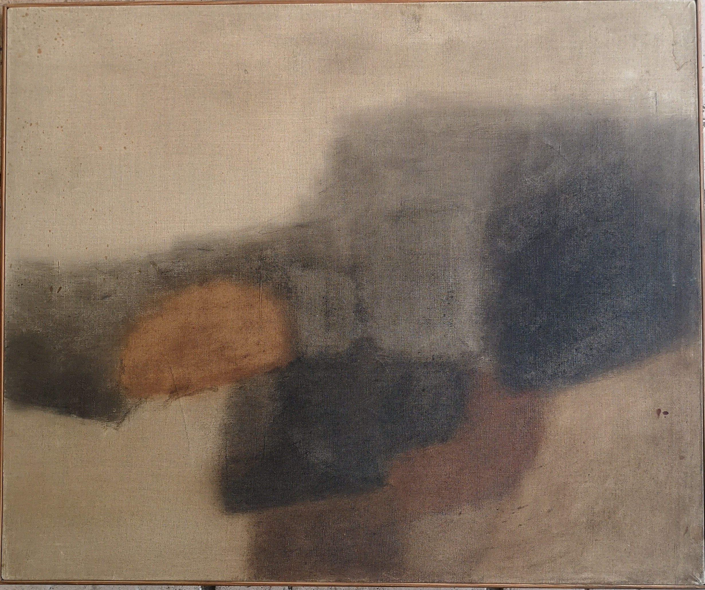 Rajendra Dhawan, Composition sur fond beige Rajendra Dhawan, Composition sur fond beige