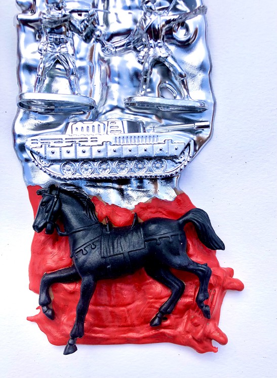 ▷ Meltdown- My kingdom for a horse by Ralph Posset, 2021, Sculpture