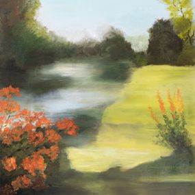 Painting, Vers le jardin d’Eden série parcs et jardins, Danièle Badet