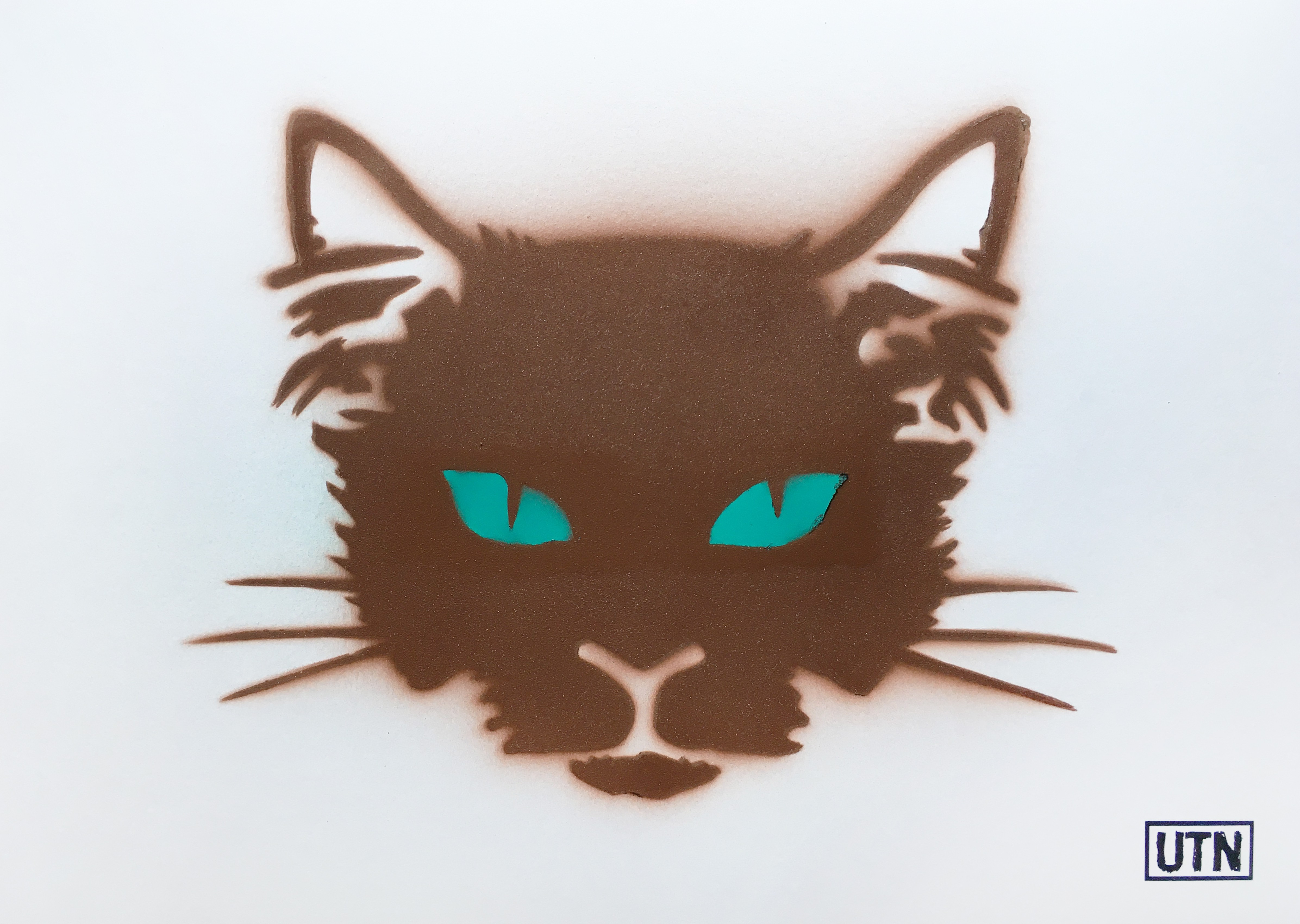 UTN, Cat in rust with petrol eyes UTN, Cat in rust with petrol eyes