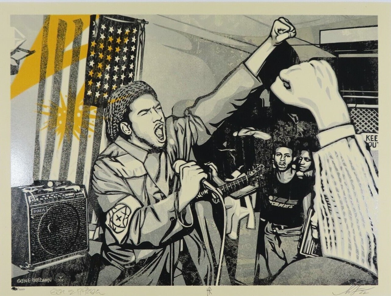 Shepard Fairey (Obey), Fist & Flag Shepard Fairey (Obey), Fist & Flag