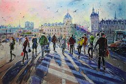 Peinture, Pont Saint Michel, Raluca Vulcan