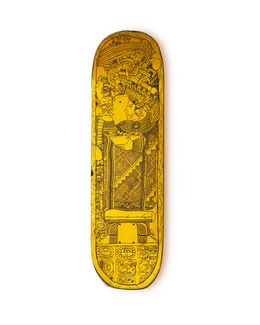 Gemälde, Reine Maya skateboard, Maxime Hurdequint