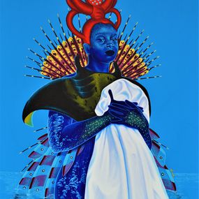 Arnold Fokam, A blue siren carries the death Mant Arnold Fokam, A blue siren carries the death Mant