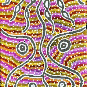 Pintura, Ngalyipi Jukurrpa (Snake Vine Dreaming) - Purturlu, Reva Nungarrayi Dickson