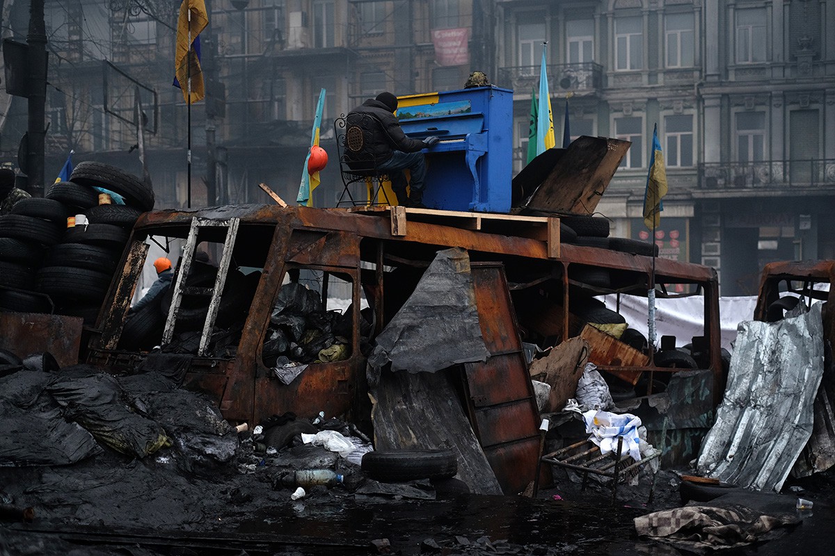 Eric Bouvet, Kiev, Ukraine, février 2014 Eric Bouvet, Kiev, Ukraine, février 2014