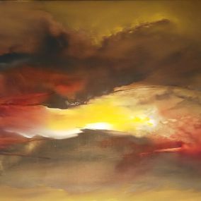 Gemälde, Coucher de soleil, Trichet Jacques