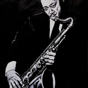 Painting, Lester Young, Auréa