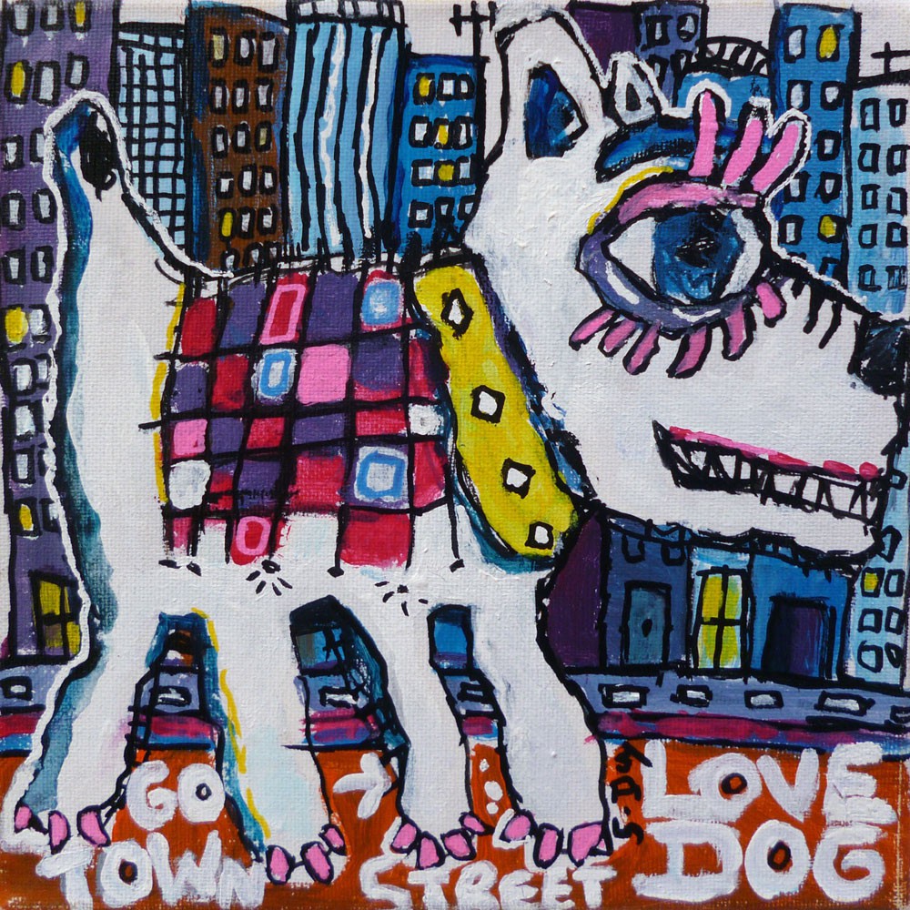 S. Dez, Dog en ville street S. Dez, Dog en ville street