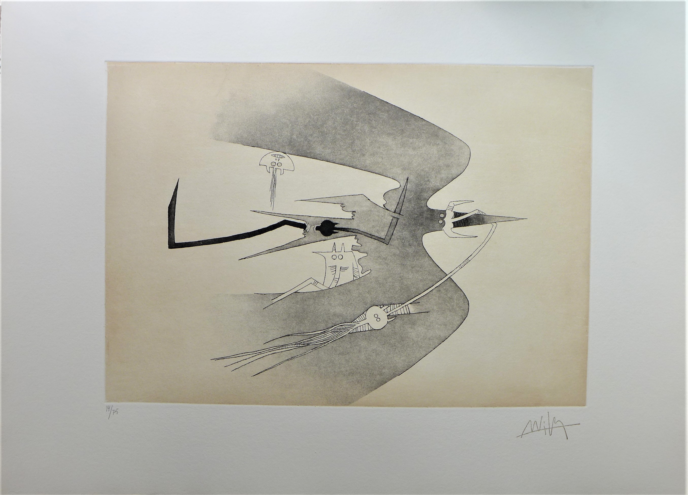 Wifredo Lam, Des hommes oiseaux, des nageurs courbes Wifredo Lam, Des hommes oiseaux, des nageurs courbes