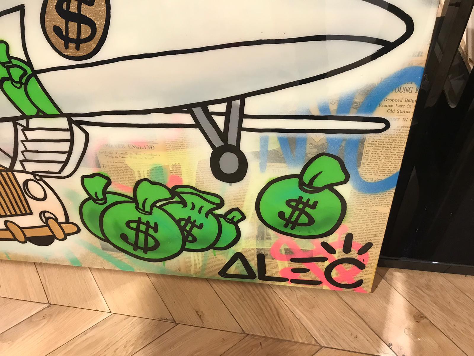 Monopoly With Rolls Royce And Private Jet By Alec Monopoly Painting Artsper