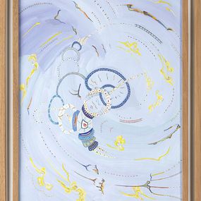 Gemälde, Cielo lila, Javier Ortega