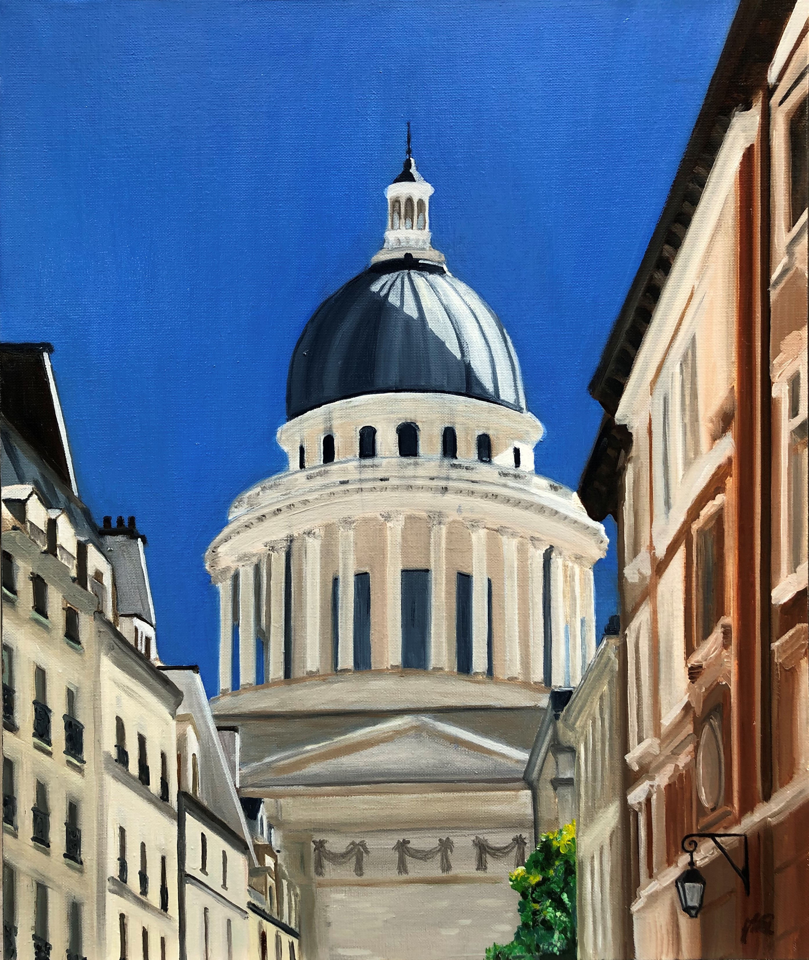 Marie France Garrigues, Le Panthéon (vue de la rue Valette) Marie France Garrigues, Le Panthéon (vue de la rue Valette)