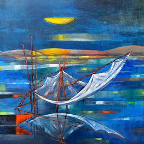Painting, River 4, Samiran Boruah