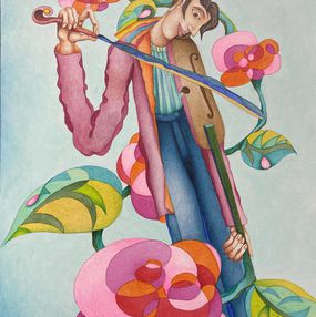 Gemälde, Le faiseur de rosée, Philippe Loubat