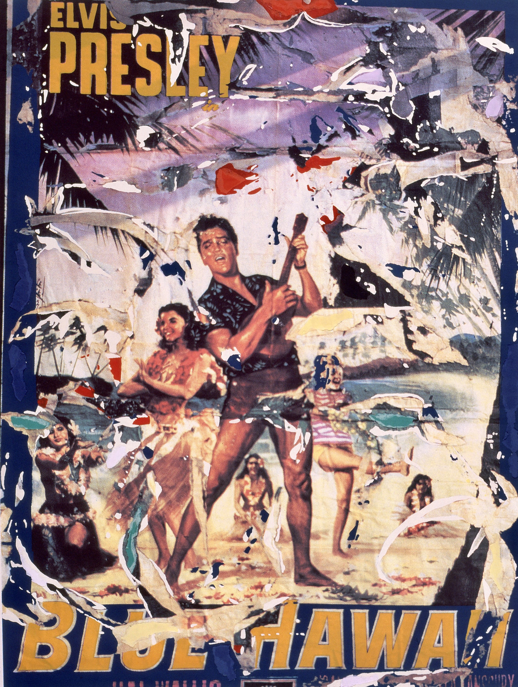 Mimmo Rotella, Blue Hawaii Mimmo Rotella, Blue Hawaii