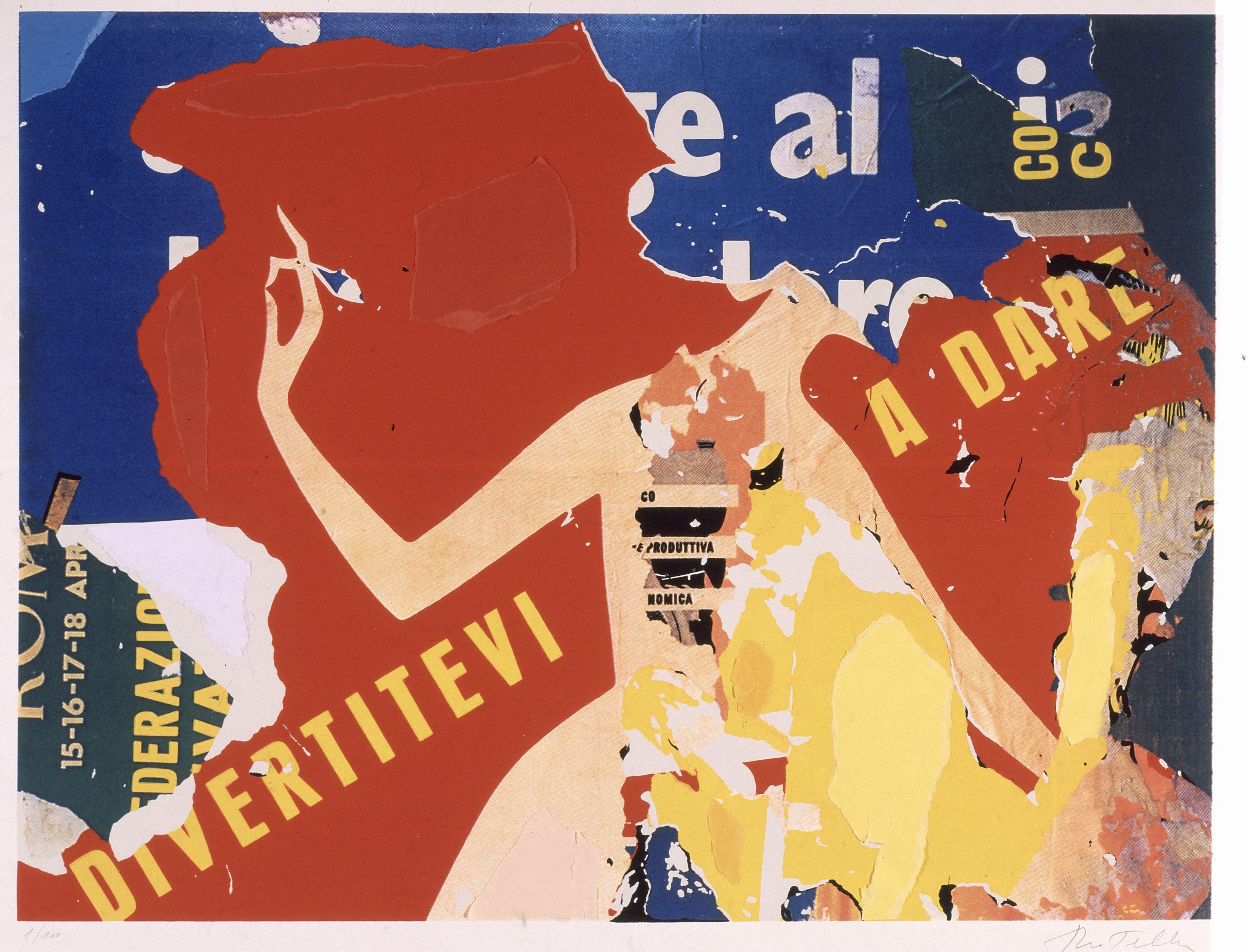 Mimmo Rotella, Divertitevi a dare Mimmo Rotella, Divertitevi a dare
