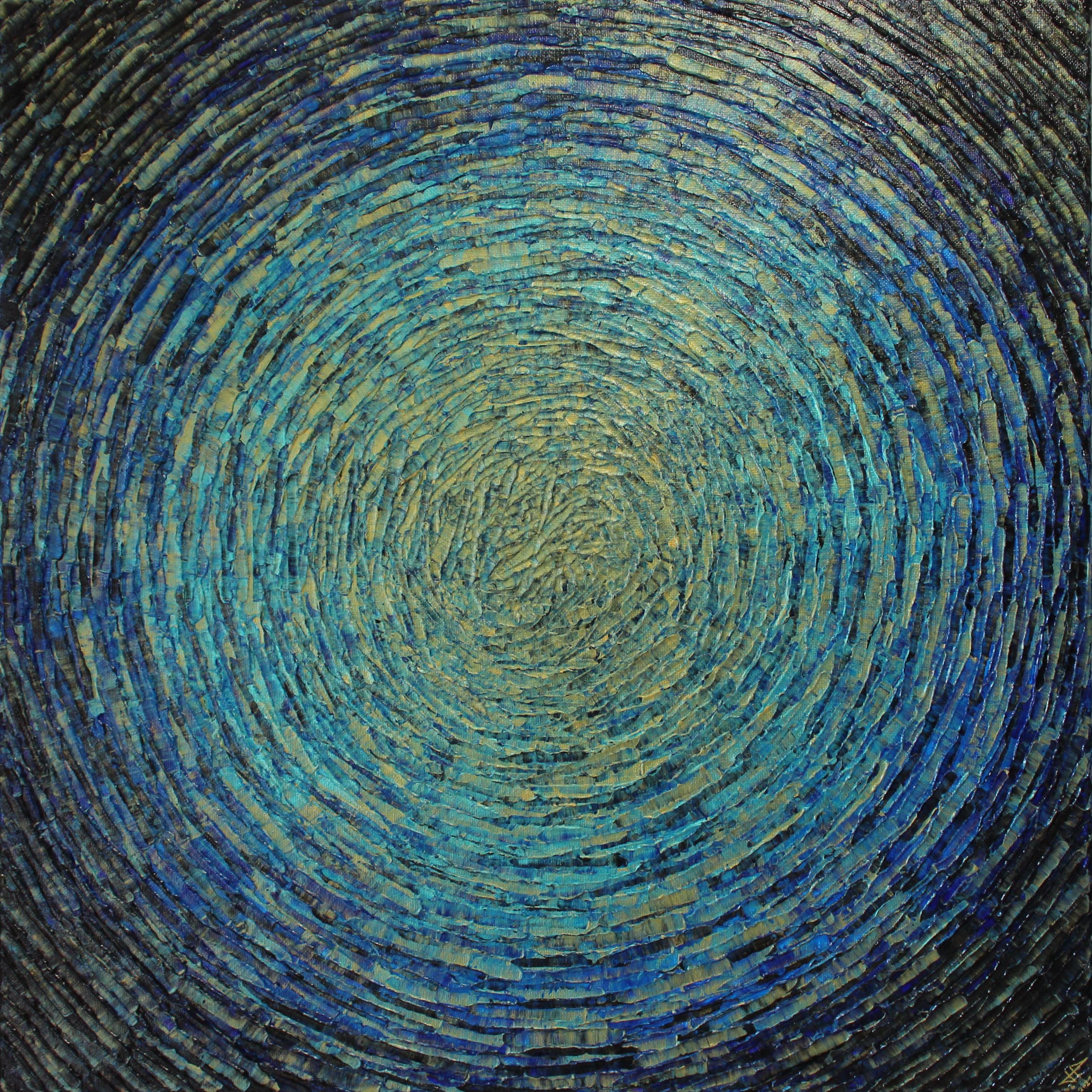 Jonathan Pradillon, Éclat de couleur or bleu Jonathan Pradillon, Éclat de couleur or bleu