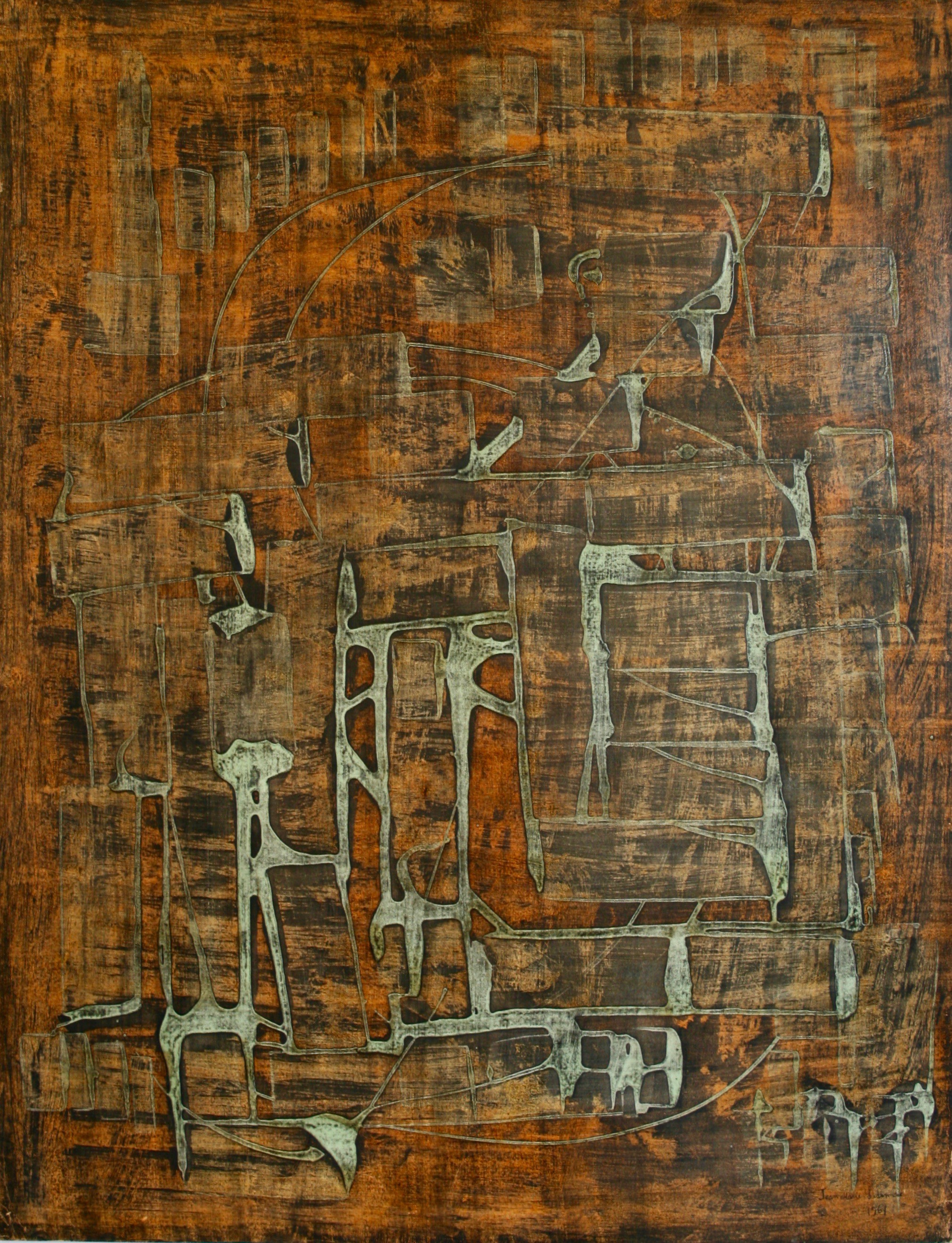 Jean-Marie Ledannois, Composition Abstraite Ref AB0420 Jean-Marie Ledannois, Composition Abstraite Ref AB0420