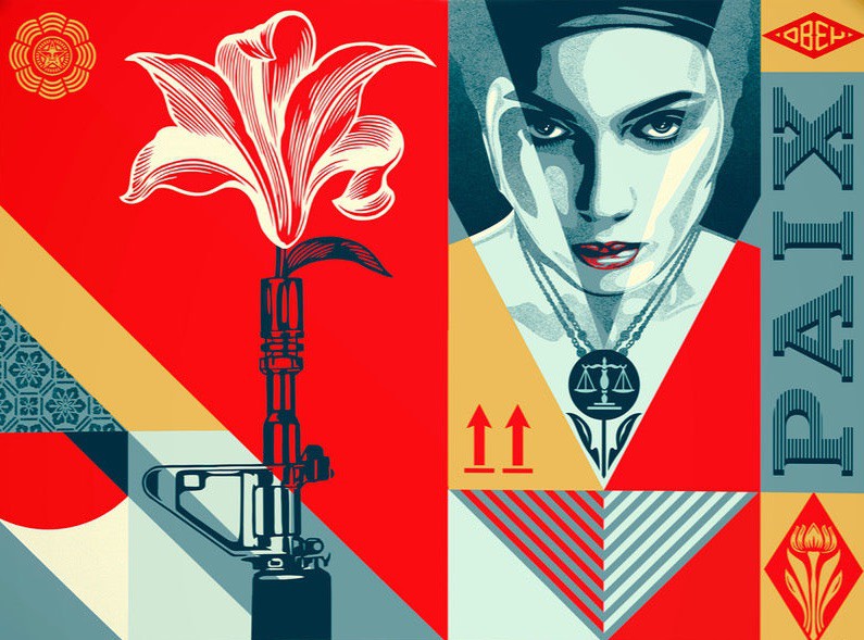 Shepard Fairey (Obey), Paix et Justice Shepard Fairey (Obey), Paix et Justice