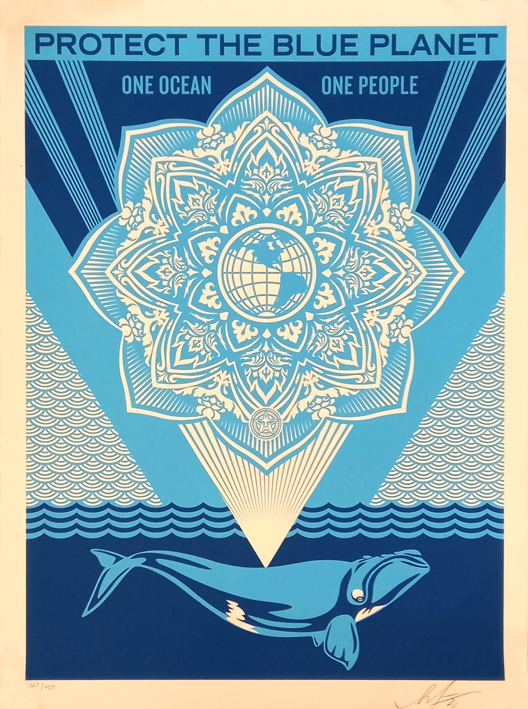 Shepard Fairey (Obey), Protect The Blue Planet Shepard Fairey (Obey), Protect The Blue Planet