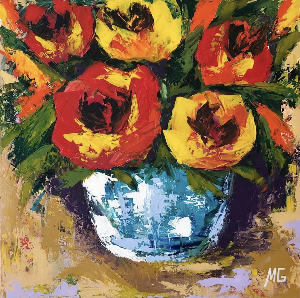 Mariana Gumeniuc, Summer bouquet painting Mariana Gumeniuc, Summer bouquet painting