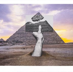 Edición, Trompe l'oeil, Greetings from Giza, 22 octobre 2021, 16H44, Giza, Egypte, 2021, JR
