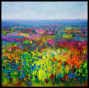 Peinture, Simfonia primaveral en el campo de la mancha, Ulpiano Carrasco