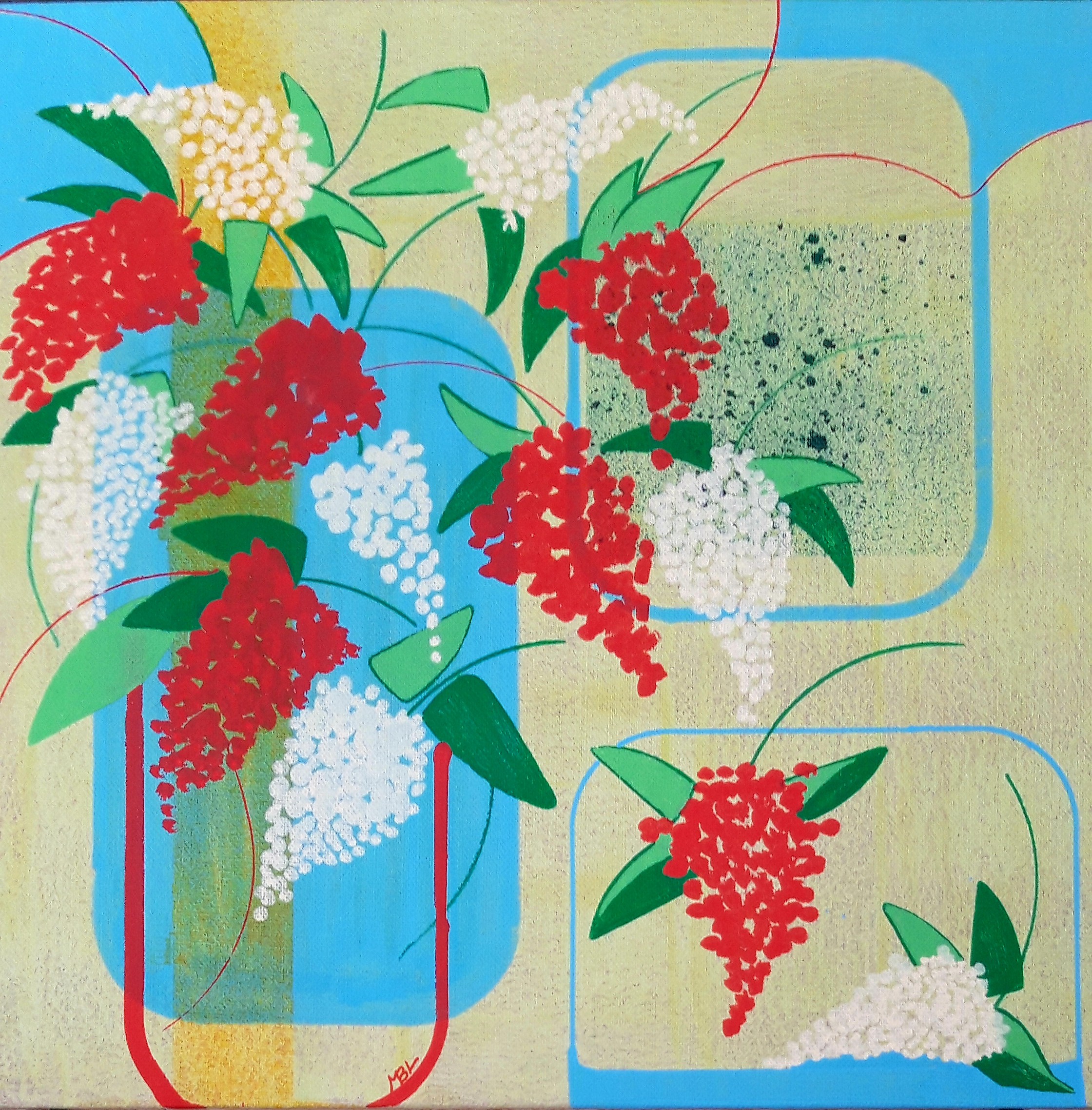 Brigitte Mathé, Bouquet Printanier 5 Brigitte Mathé, Bouquet Printanier 5