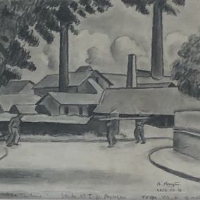 Dibujo, La Tuilerie, Alfred-Louis Brugère