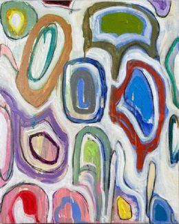 "Lost Languages #5" - Contemporary Multimedia Abstract Painting, Guy Lyman