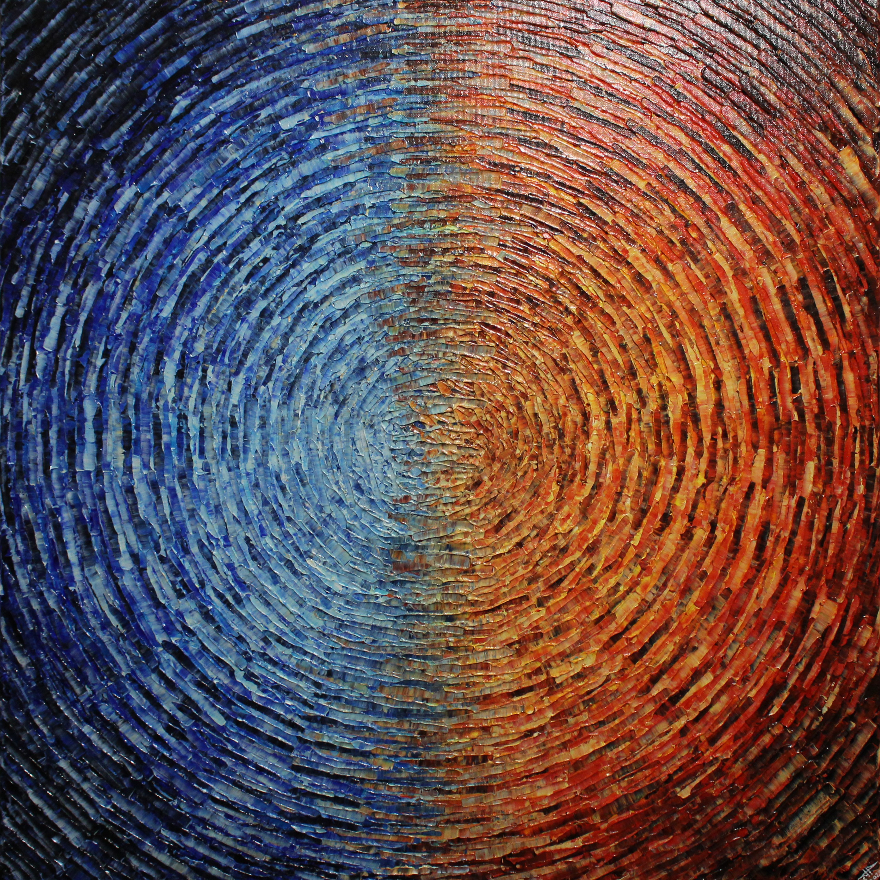 Jonathan Pradillon, Éclat mixte bleu rouge Jonathan Pradillon, Éclat mixte bleu rouge