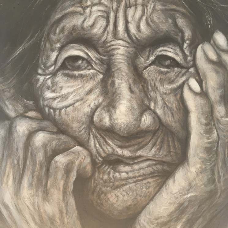 ▷ Old Lady by Keith O'Connor, 2017 | Painting | Artsper (152119)