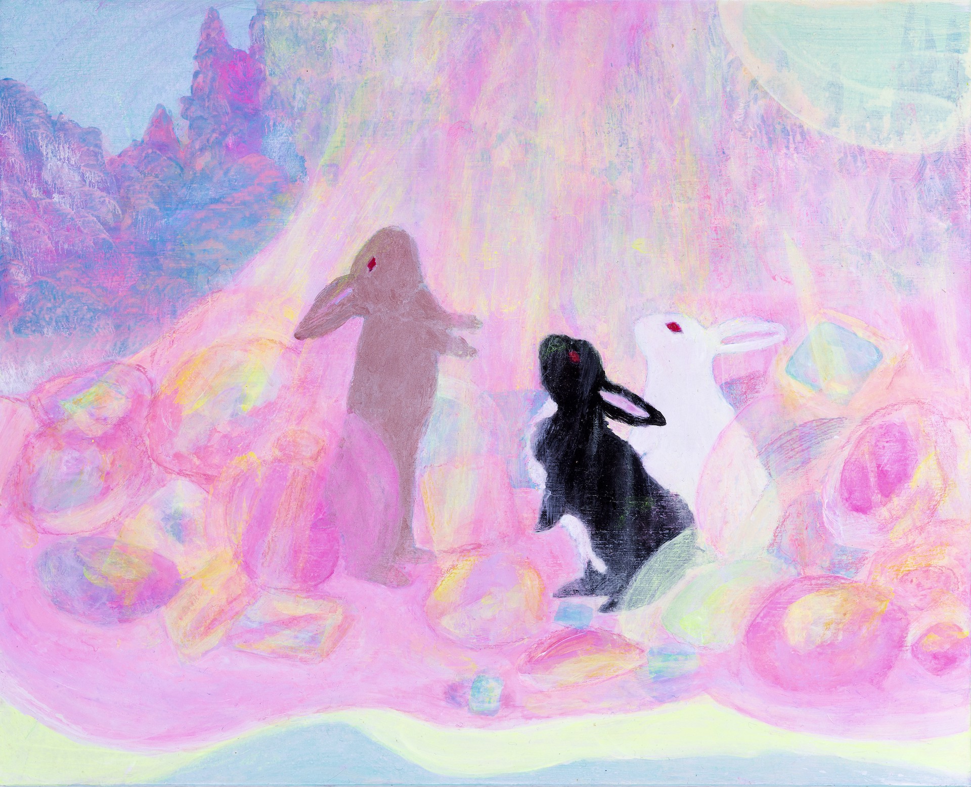Minako Asakura, Rabbits, Light in the Forest Minako Asakura, Rabbits, Light in the Forest