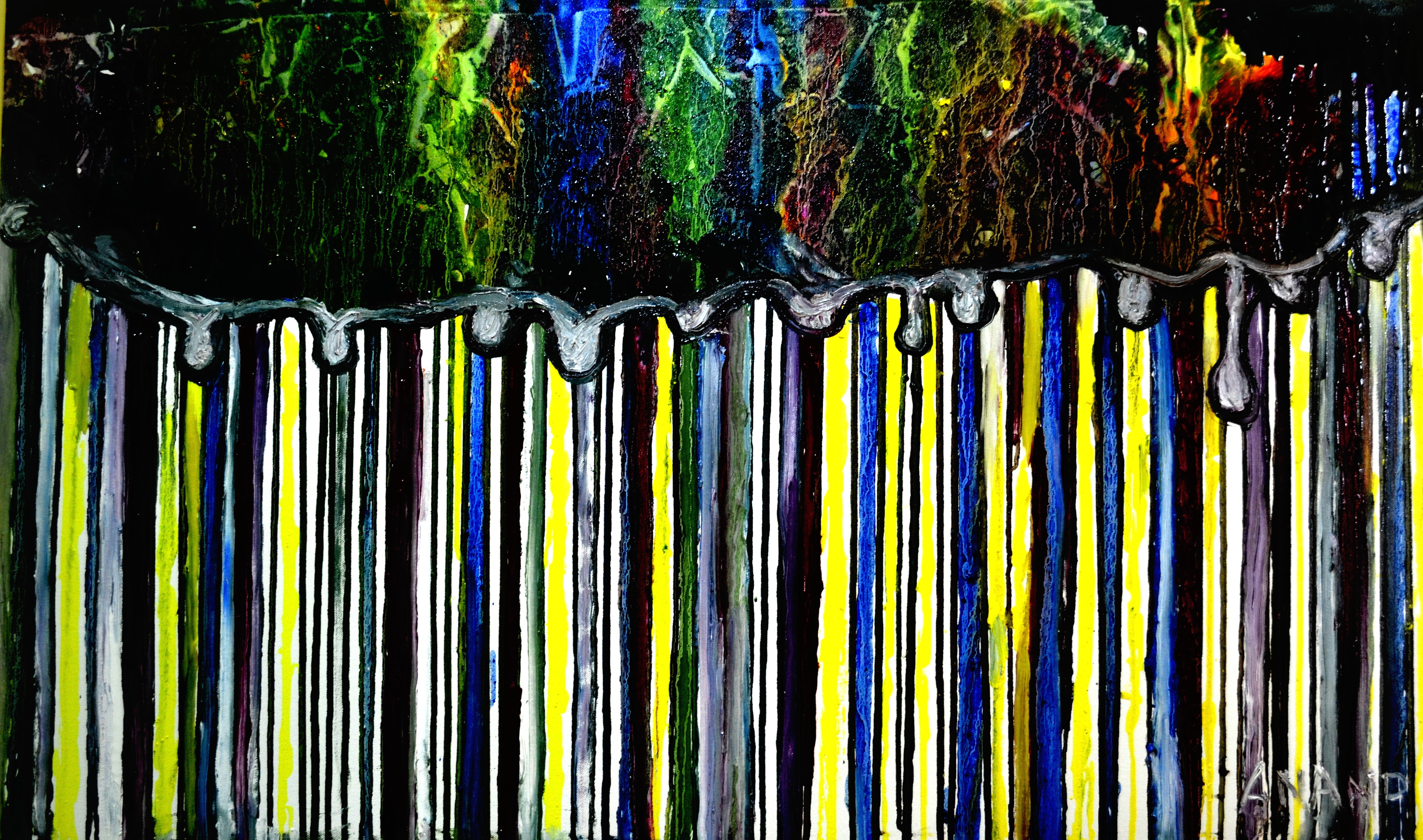 Anand Manchiraju, Abstract drip painting-2 Anand Manchiraju, Abstract drip painting-2