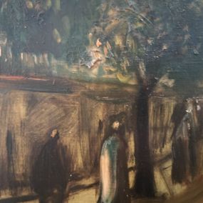 Sylvain Vigny, Rue animée au coucher du soleil Sylvain Vigny, Rue animée au coucher du soleil