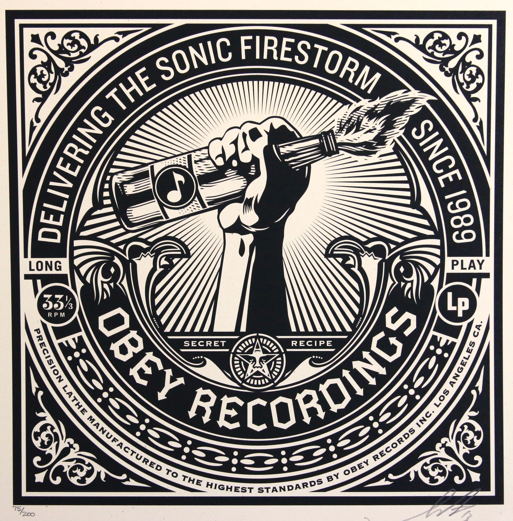 Shepard Fairey (Obey), Sonic Firestorm Shepard Fairey (Obey), Sonic Firestorm