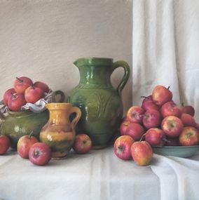 Painting, Apple season, Karina Lara