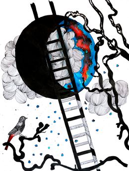 Dessin, Rouge queue - signe, Corinne Szczepaniak
