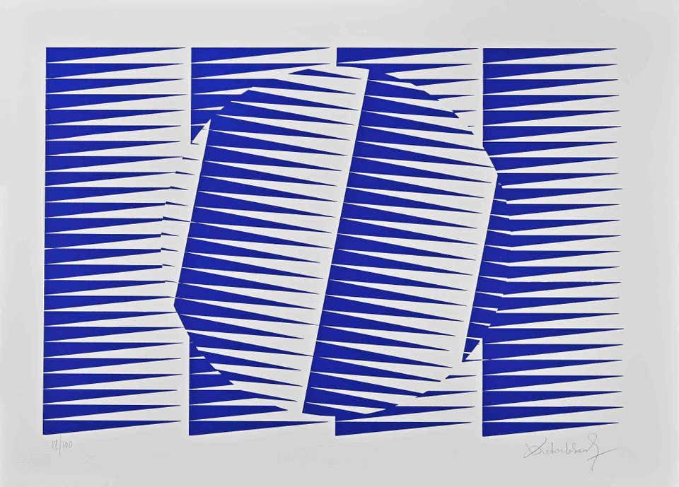 Victor Debach, Blue Composition Victor Debach, Blue Composition