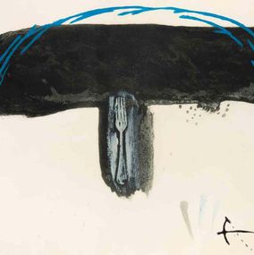 Print, Arc Blau, Antoni Tapies