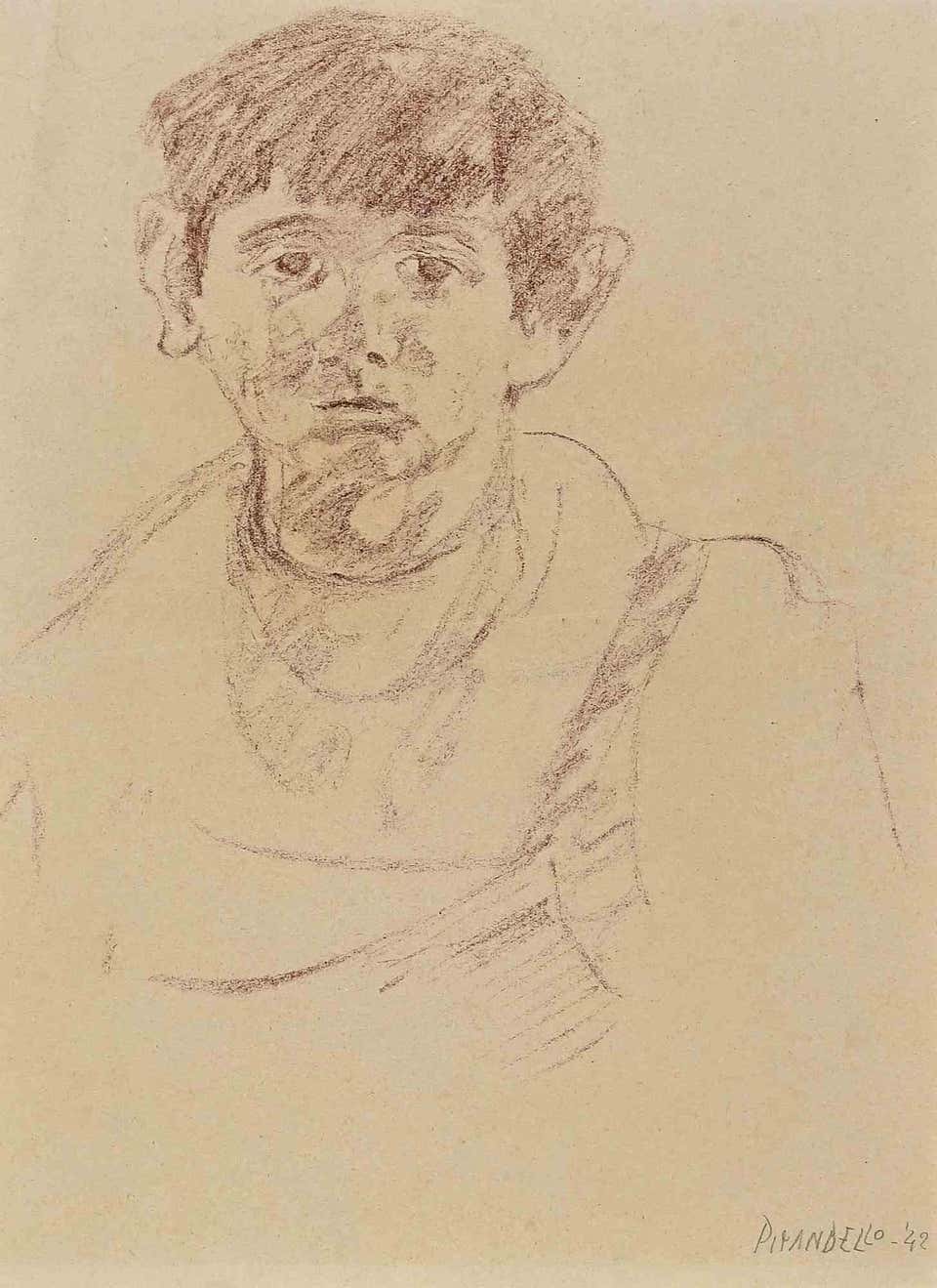 Fausto Pirandello, Portrait of Artist's Son Antonio Fausto Pirandello, Portrait of Artist's Son Antonio