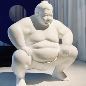 Sculpture, Grand Sumo blanc, François Rambaud